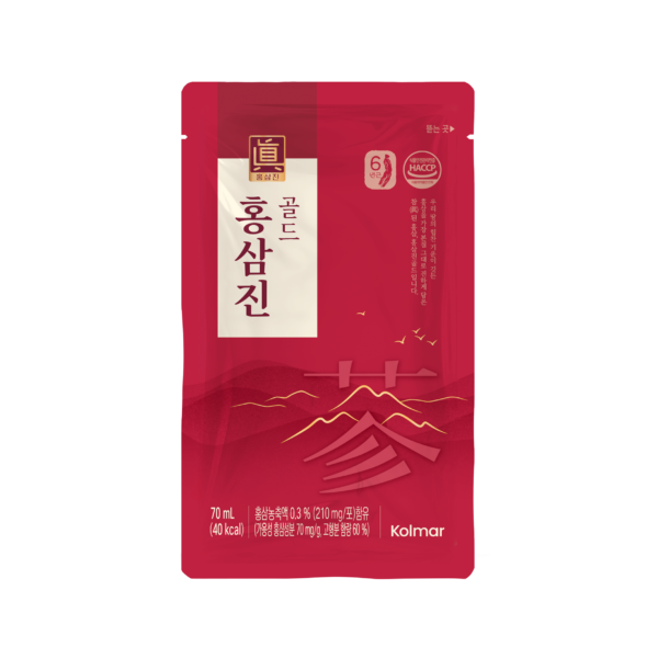 Thực phẩm bảo vệ sức khỏe Nước hồng sâm HONGSAMJIN GOLD Hộp 15 gói 70ml