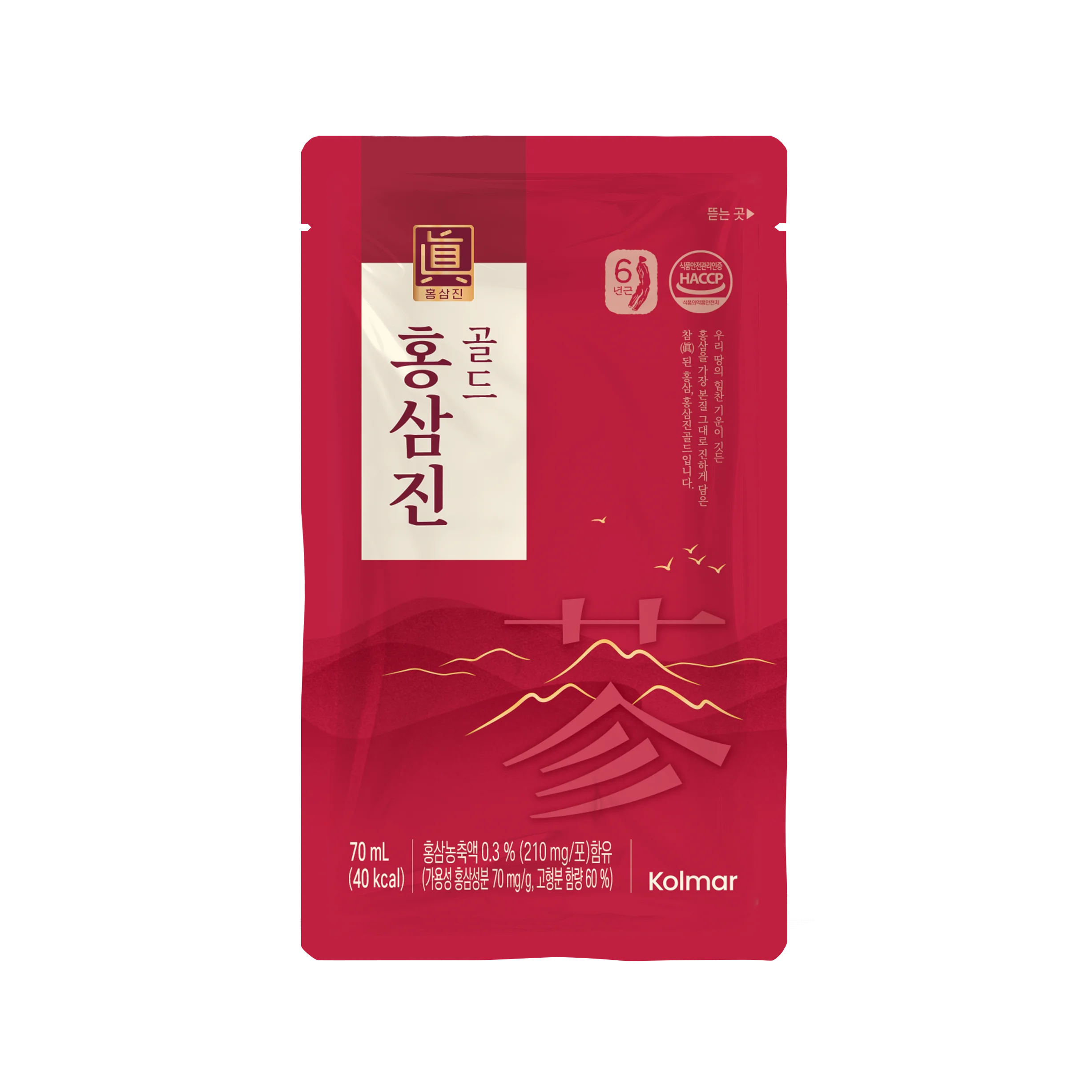 Thực phẩm bảo vệ sức khỏe Nước hồng sâm HONGSAMJIN GOLD Hộp 15 gói 70ml