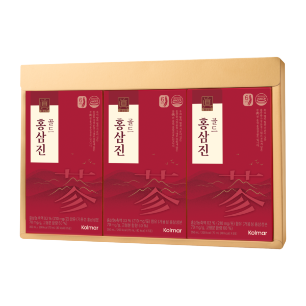 Thực phẩm bảo vệ sức khỏe Nước hồng sâm HONGSAMJIN GOLD Hộp 15 gói 70ml