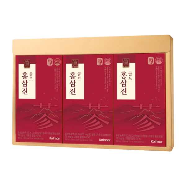 Thực phẩm bảo vệ sức khỏe Nước hồng sâm HONGSAMJIN GOLD Hộp 15 gói 70ml